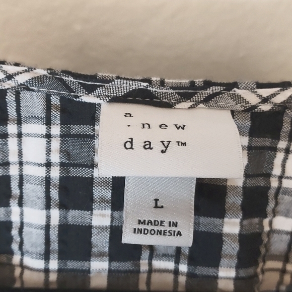 COPY - a new day Puff Sleeve Plaid Dress - Picture 9 of 12